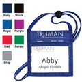 Small Sponsor's Choice Neck Wallet w/ Printable Lanyard (1 Color)